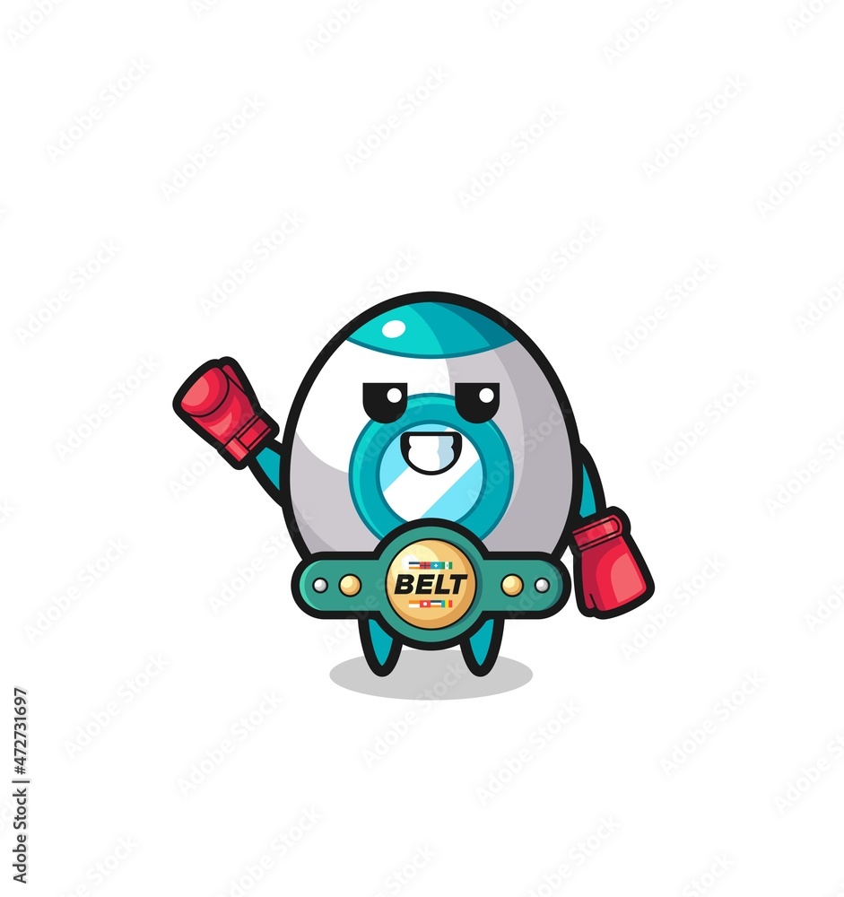 Fototapeta premium rocket boxer mascot character