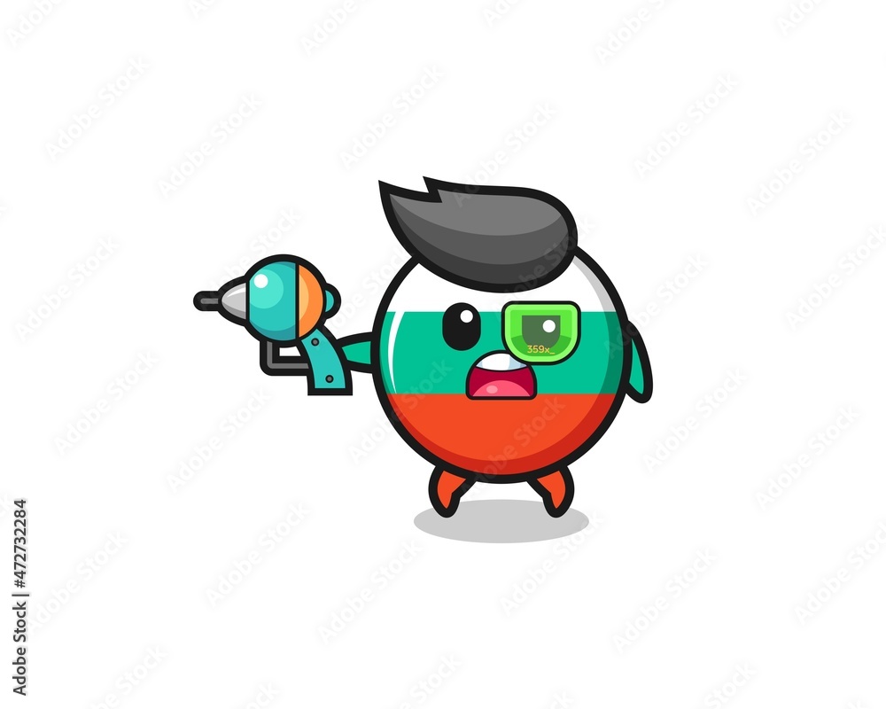 cute bulgaria flag holding a future gun cute bulgaria flag holding a future gun