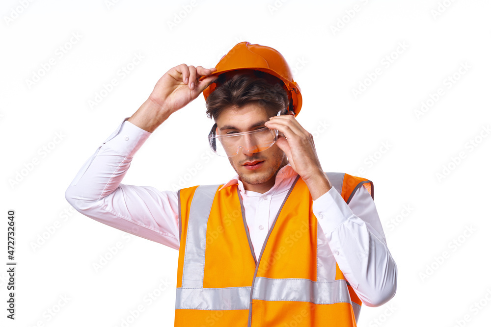 engineer orange protective uniform documents professional work engineer orange protective uniform documents professional work