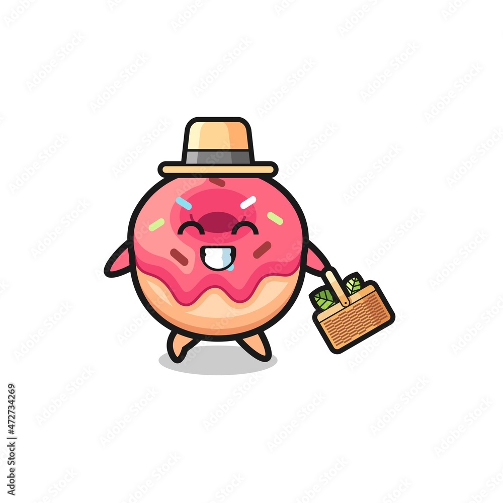 doughnut herbalist character searching a herbal doughnut herbalist character searching a herbal