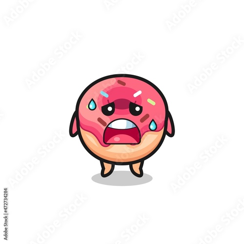 the fatigue cartoon of doughnut