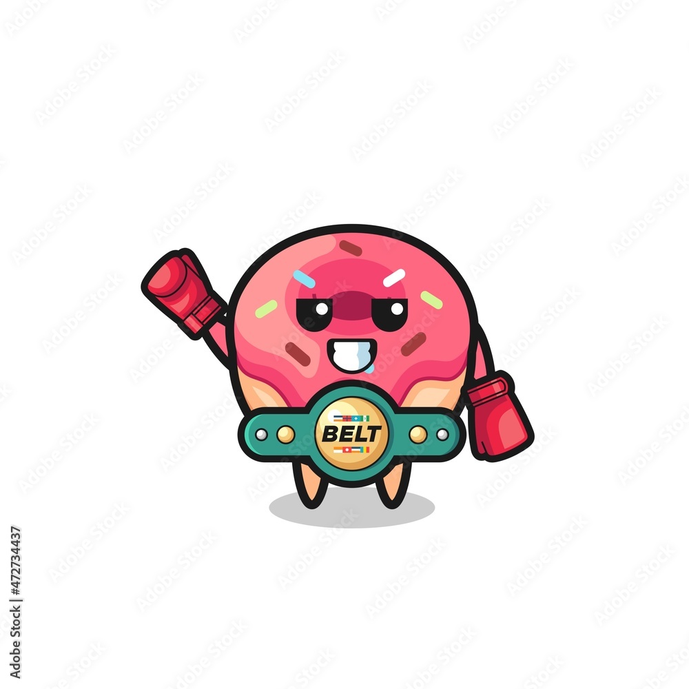 doughnut boxer mascot character doughnut boxer mascot character