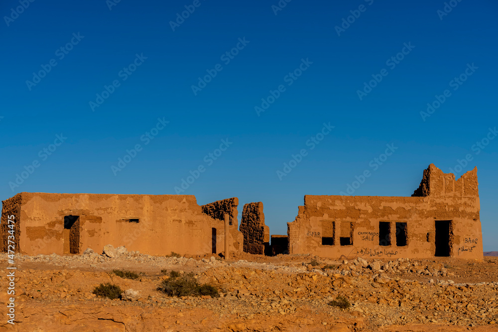 A Traditional Village In The Oasis Of Ziz Valley Near Errachidia, Morocco, Africa
