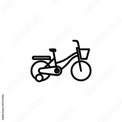 Bike, Bicycle Line Icon, Vector, Illustration, Logo Template. Suitable For Many Purposes.