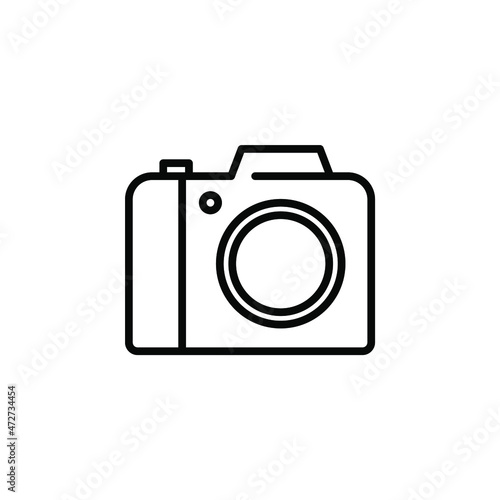 Camera, Photography, Digital, Photo Line Icon, Vector, Illustration, Logo Template. Suitable For Many Purposes.