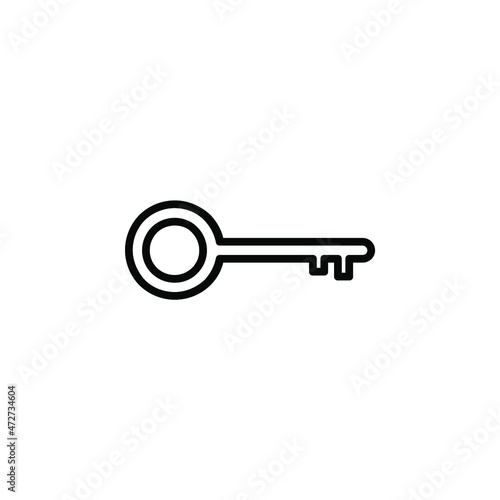 Key Line Icon, Vector, Illustration, Logo Template. Suitable For Many Purposes. © Lalavida