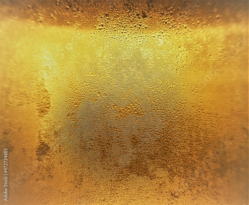 liquid gold beer frosty condensation 