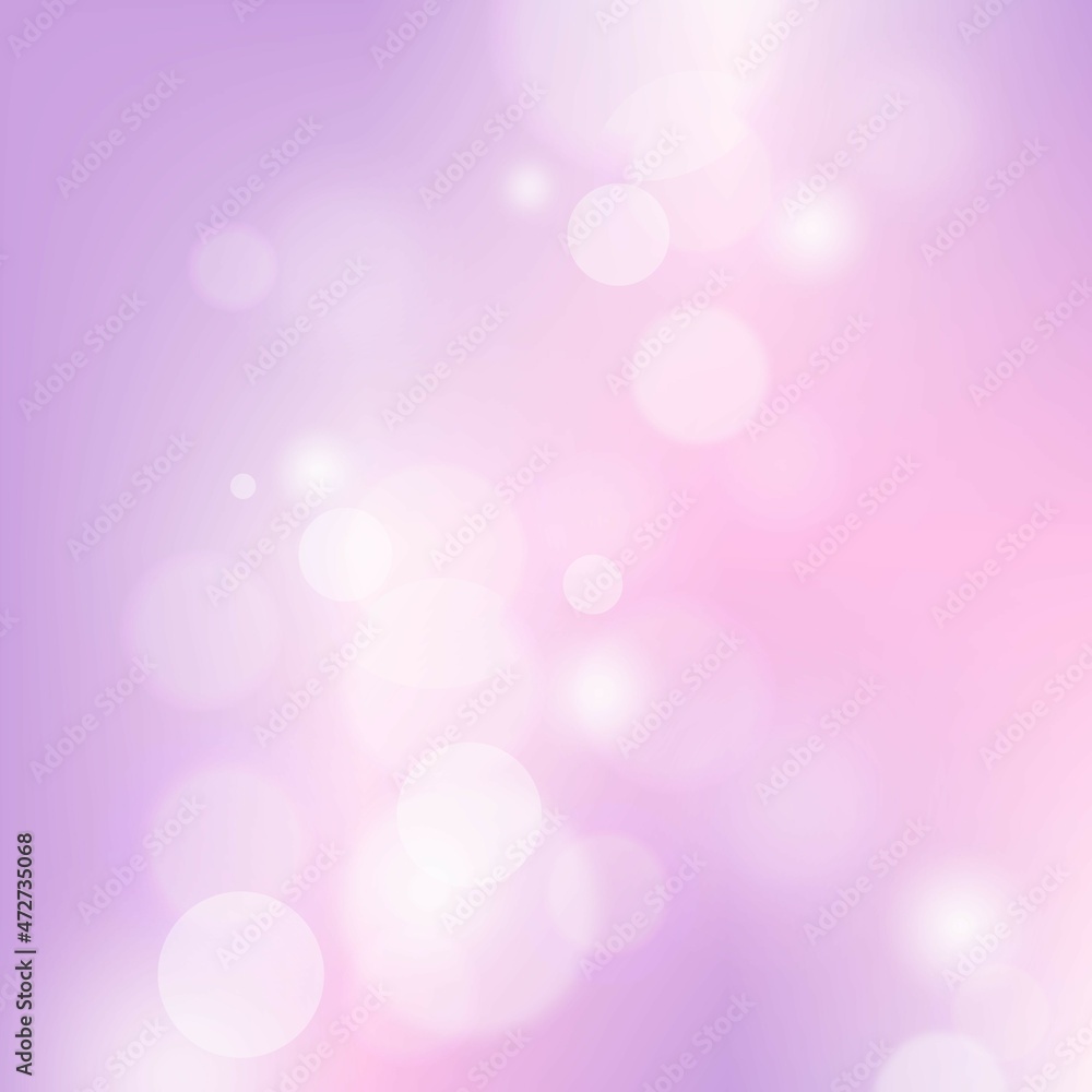 Pink Bokeh Background in dreamy heaven day, blurred atmosphere