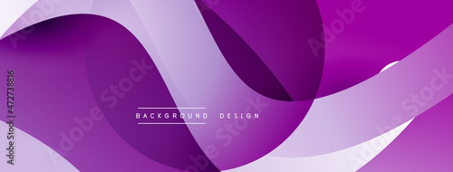 Abstract overlapping lines and circles geometric background with gradient colors