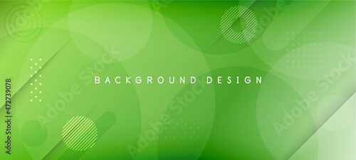 green gradient geometric shape background	
 photo