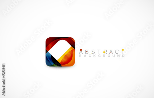 Minimal background. Abstract square shape with round corners created with wavy forms. Vector Illustration For Wallpaper, Banner, Background, Landing Page Free Download Minimal background. Abstract square shape with round corners created with wavy forms. Vector Illustration For Wallpaper, Banner, Background, Landing Page - GFXLoad