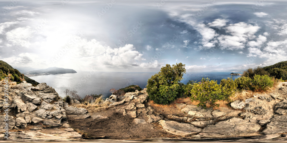 Panorama da Punta Manara in Liguria Panorama da Punta Manara in Liguria