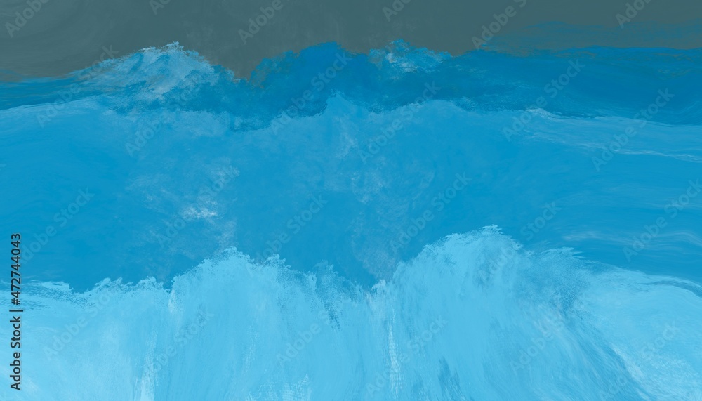 Blue watercolor in concept :view of the sea. Wallpaper art. Blue watercolor in concept :view of the sea. Wallpaper art.