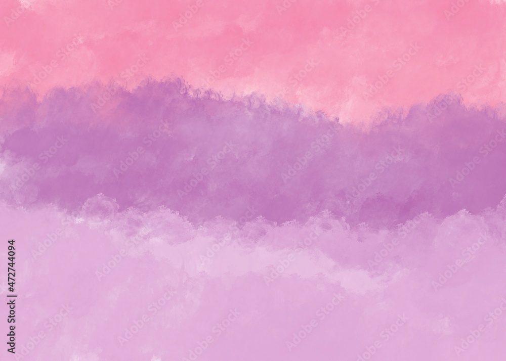 Obraz premium Purple and pink abstract watercolor background. Wallpaper art with space.