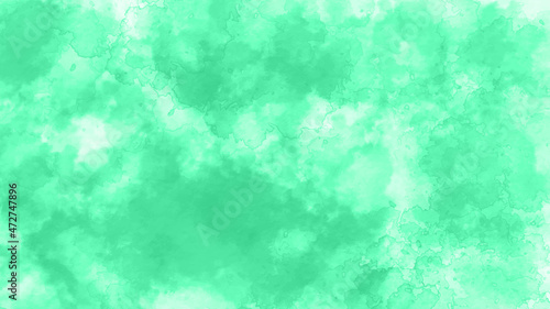 abstract watercolor hand painted background. Abstract blue aquamarine bokeh background for christmas, Celebration concept