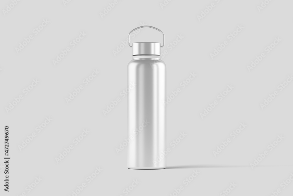 Thermal Sport Water Bottle 3D Rendering White Blank Mockup Thermal Sport Water Bottle 3D Rendering White Blank Mockup