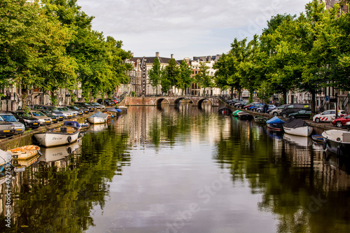 Canal Amsterdam, Holland, Netherlands.