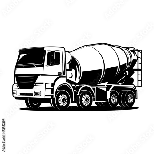 big concrete beton cement mixer truck