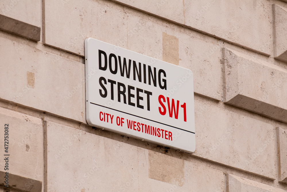 Downing Street sign, London, England. Downing Street sign, London, England.