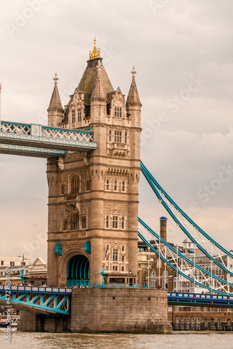 Tower Bridge over the River Thames  London  England.
