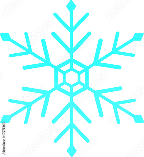 Clip art of snowflake