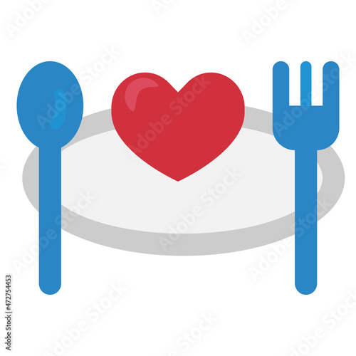 dinner flat icon