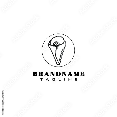 crepes logo icon cartoon design template flat isolated vector illustration