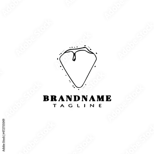 crepes logo icon cartoon design template black isolated vector
