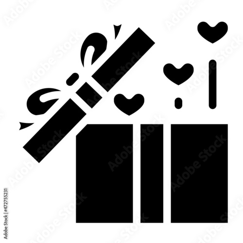 giftbox glyph icon