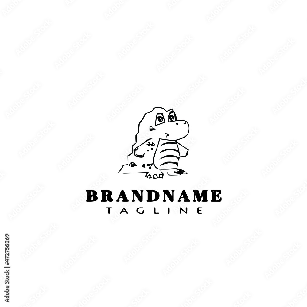 crocodile logo cartoon icon template black isolated vector illustration crocodile logo cartoon icon template black isolated vector illustration