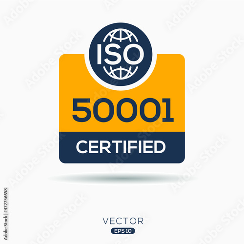 Creative (ISO 50001) Standard quality symbol, vector illustration. photo