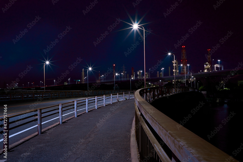 Fototapeta premium Sakai-Semboku Coastal Industrial Zone(堺泉北臨海工業地帯)