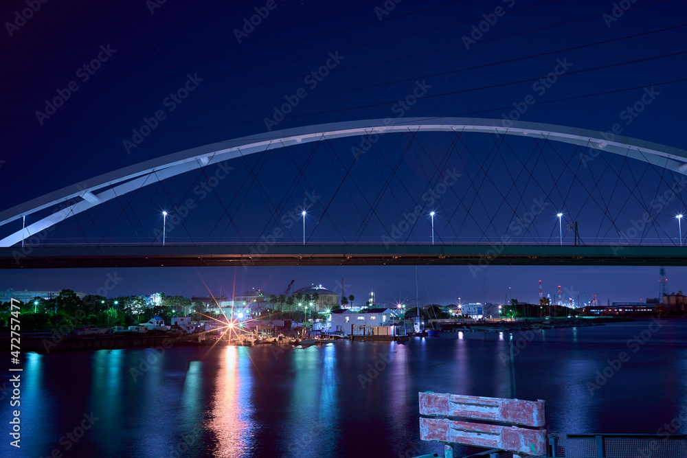 Obraz premium Sakai-Semboku Coastal Industrial Zone(堺泉北臨海工業地帯)