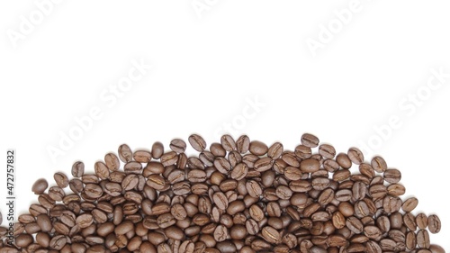 coffee beans isolated on white