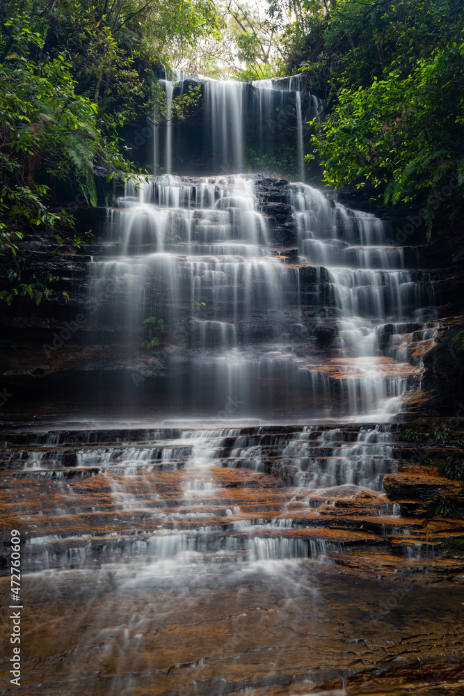 Naklejka premium Junction Falls view at Blue Mountains, Sydney, Australia.
