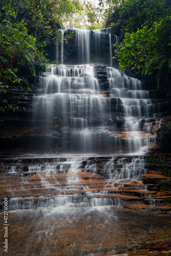 Junction Falls view at Blue Mountains, Sydney, Australia.
