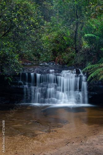 Small rocky cascade in the rainforest. © AlexandraDaryl