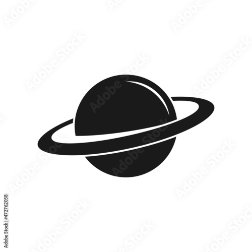 Saturn icon design template vector isolated illustration