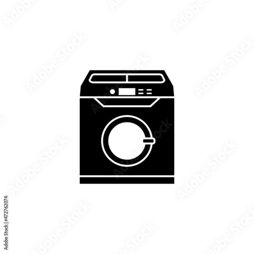 Washing machine icon design template vector isolated illustration