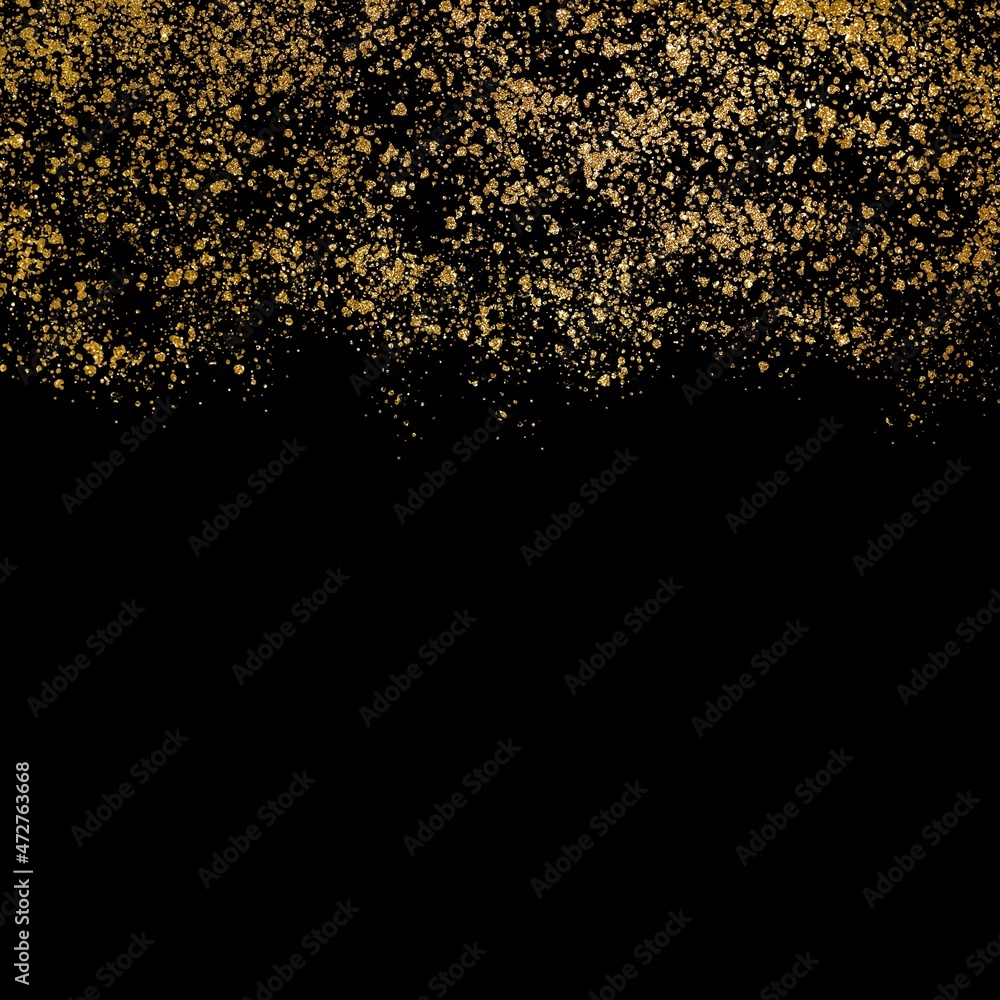 Fototapeta premium Beautiful gold glitter festive background - perfect for luxurious card template or other purpose