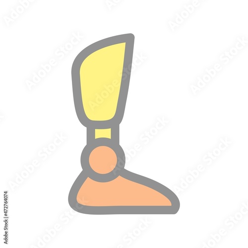 Prosthetics Filled Light Vector Icon Design