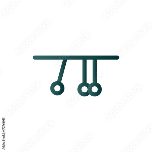Pendulum Line Gradient Vector Icon Design