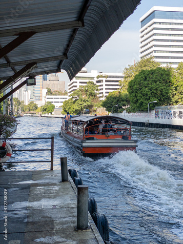 Photography Bangkok river taxi