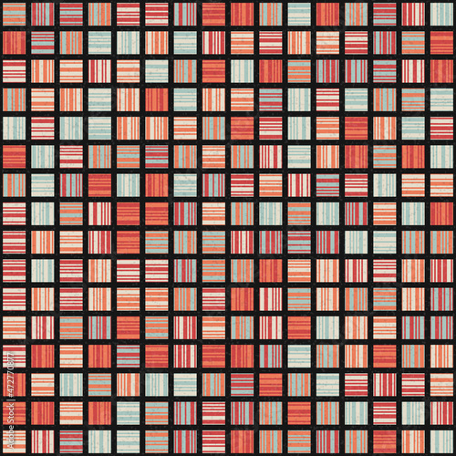 Abstract Geometric Pattern generative computational art illustration