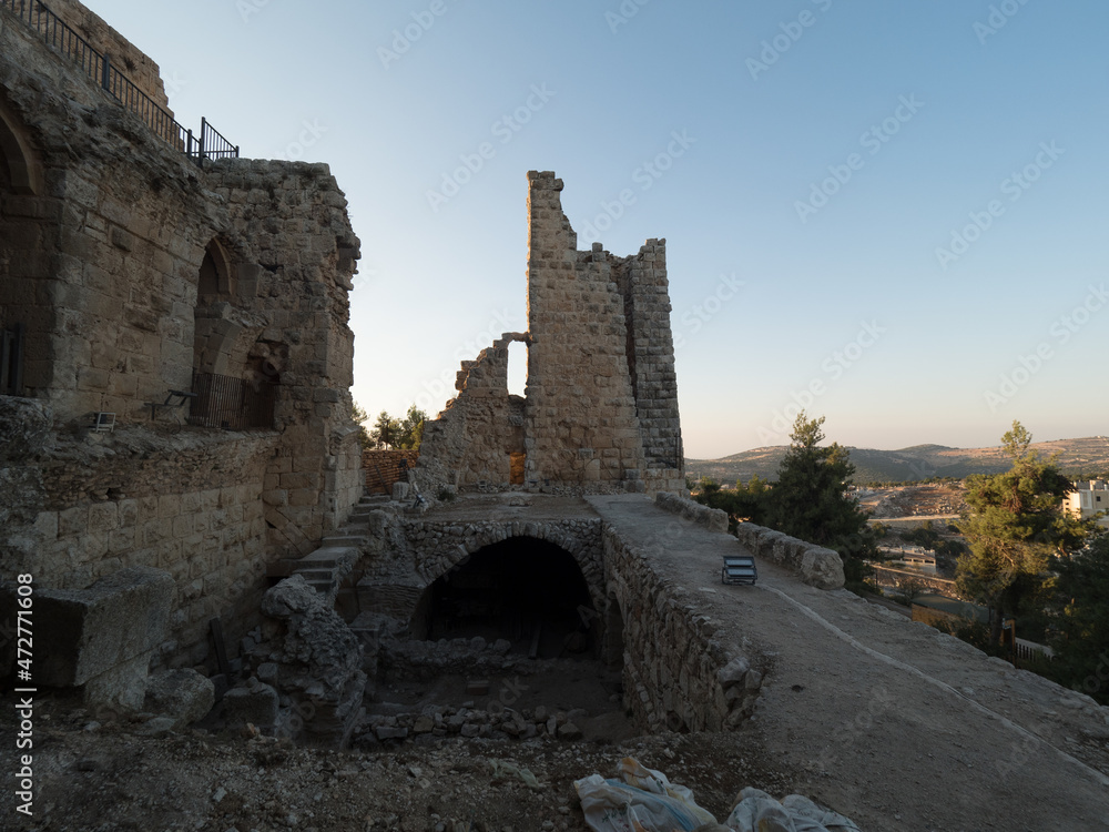 Castillo de Ajlun, en Jordania, Oriente Medio, Asia