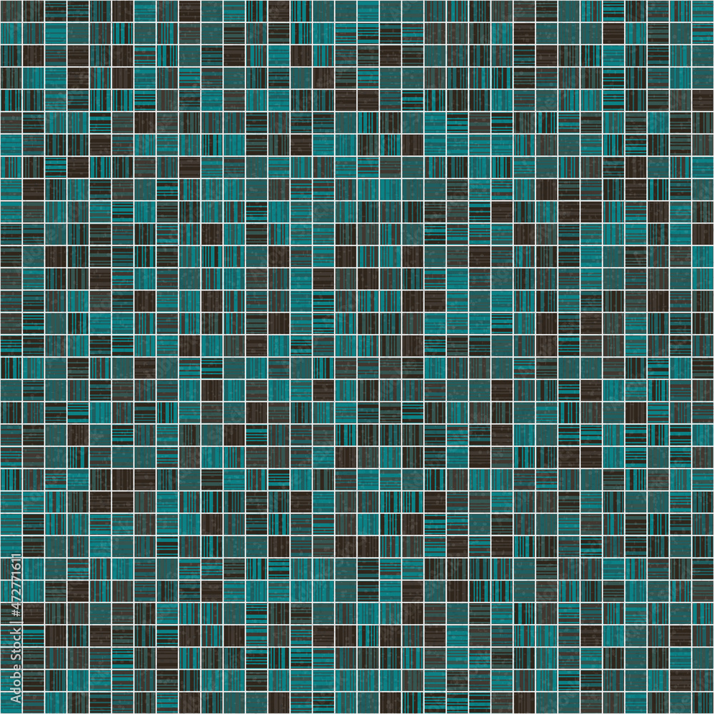 Fototapeta premium Abstract Geometric Pattern generative computational art illustration