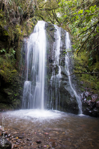 Fototapeta Naklejka Na Ścianę i Meble -  Ecuador, Cayambe region. Kuchikama Waterfall
