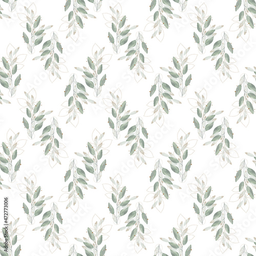 seamless floral watercolor pattern tile