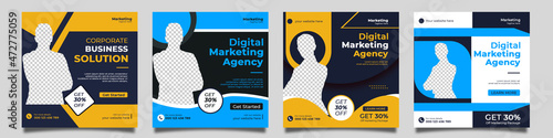 Digital Marketing Social Media Post Template | Social Media Post Design for Digital Marketing Agency |Facebook Instagram post design