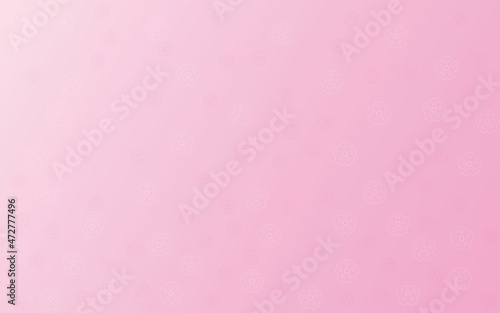 Pink Flowers minimal vector background, valentine's day
